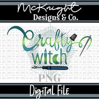 Digital PNG Design - Crafty Witch - McKnight Designs & Co