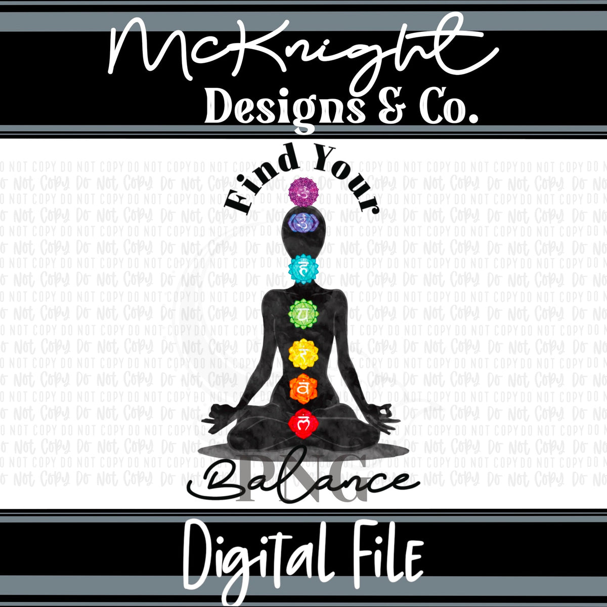 Digital PNG Design - Find Your Balance - McKnight Designs & Co