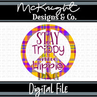 Digital PNG Design - Floral Peace Sign - Stay Trippy, Little Hippie - McKnight Designs & Co