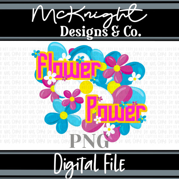 Digital PNG Design - Flower Power - McKnight Designs & Co