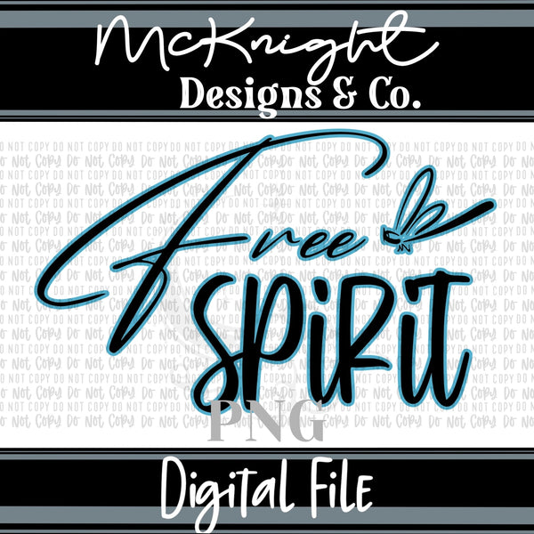 Digital PNG Design - Free Spirit - McKnight Designs & Co