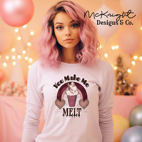 Digital PNG Design - Love - You Make Me Melt - McKnight Designs & Co