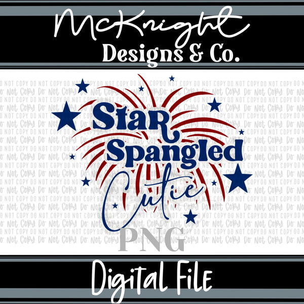 Digital PNG Design - Star Spangled Cutie - McKnight Designs & Co