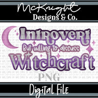 Digital PNG Design - Witchy Introvert - McKnight Designs & Co