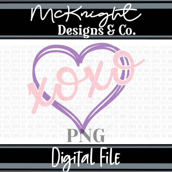 Digital PNG SVG Design - XOXO - McKnight Designs & Co