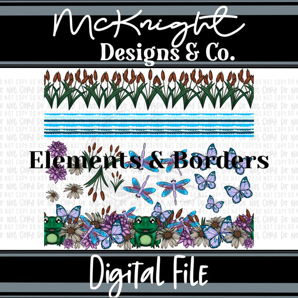 Elements & Borders - Borders and Elements - Don’t Worry, Be Hoppy - McKnight Designs & Co