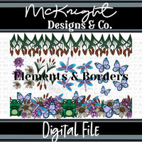 Elements & Borders - Borders and Elements - Don’t Worry, Be Hoppy - McKnight Designs & Co