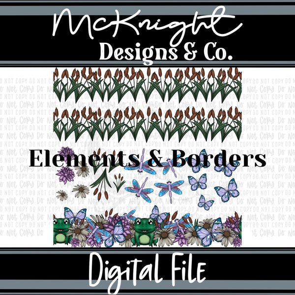 Elements & Borders - Borders and Elements - Don’t Worry, Be Hoppy - McKnight Designs & Co