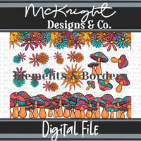 Elements & Borders - Borders and Stripes - Stay Trippy, Little Hippie - McKnight Designs & Co