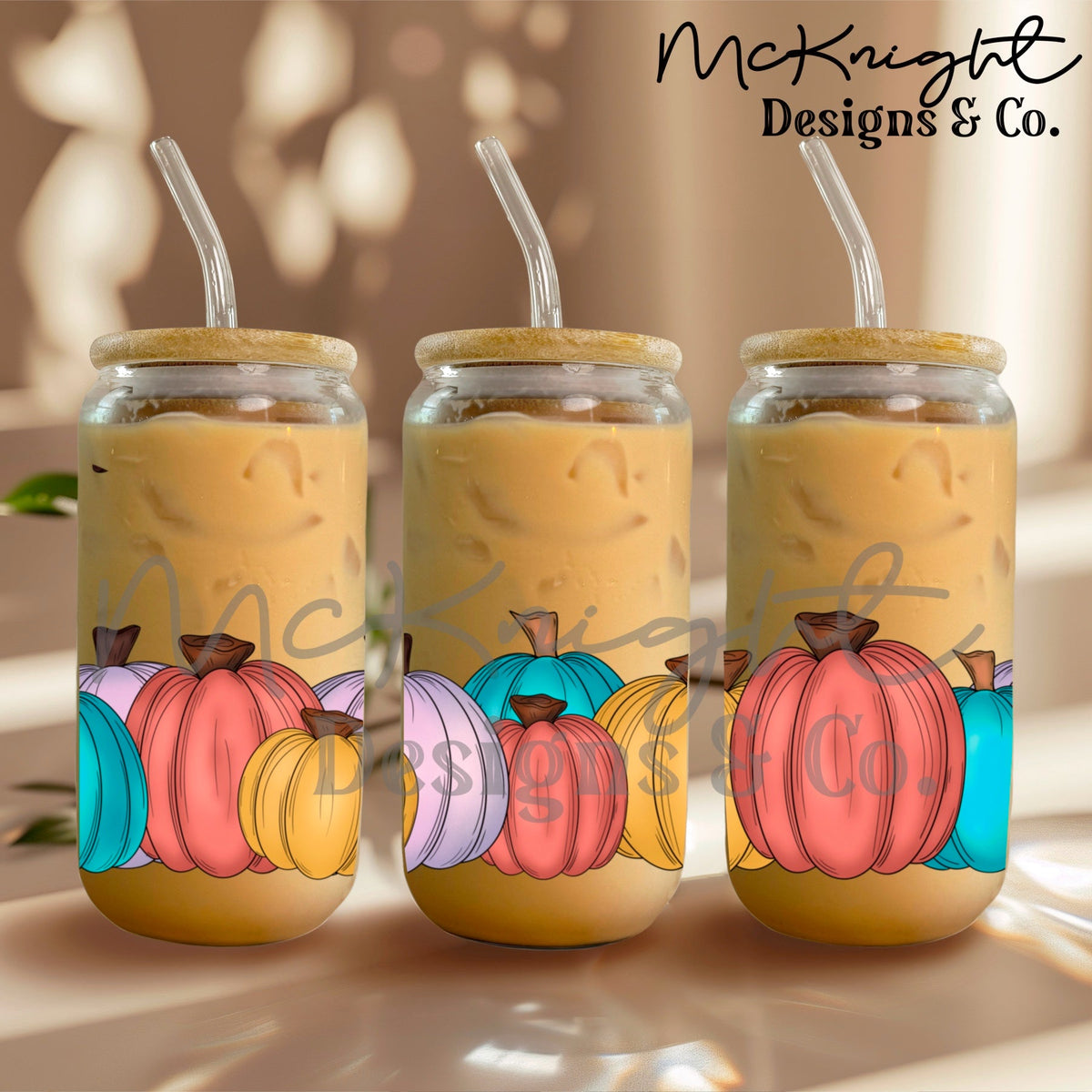 Elements & Borders - Pastel Pumpkins - McKnight Designs & Co