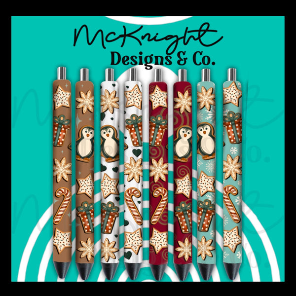 Pen Wrap Digital Design Set - Holiday Sugar Cookies - McKnight Designs & Co