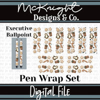 Pen Wrap Digital Design Set - Holiday Sugar Cookies - McKnight Designs & Co