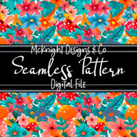 Seamless Pattern Digital Design - Bloom Floral - McKnight Designs & Co