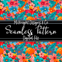 Seamless Pattern Digital Design - Bloom Floral - McKnight Designs & Co