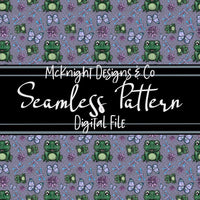 Seamless Pattern Digital Design - Don’t Worry, Be Hoppy - McKnight Designs & Co