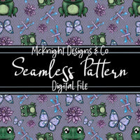 Seamless Pattern Digital Design - Don’t Worry, Be Hoppy - McKnight Designs & Co