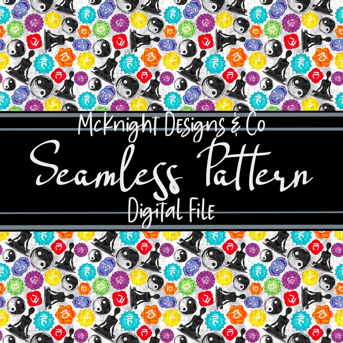 Seamless Pattern Digital Design - Find Your Balance - McKnight Designs & Co