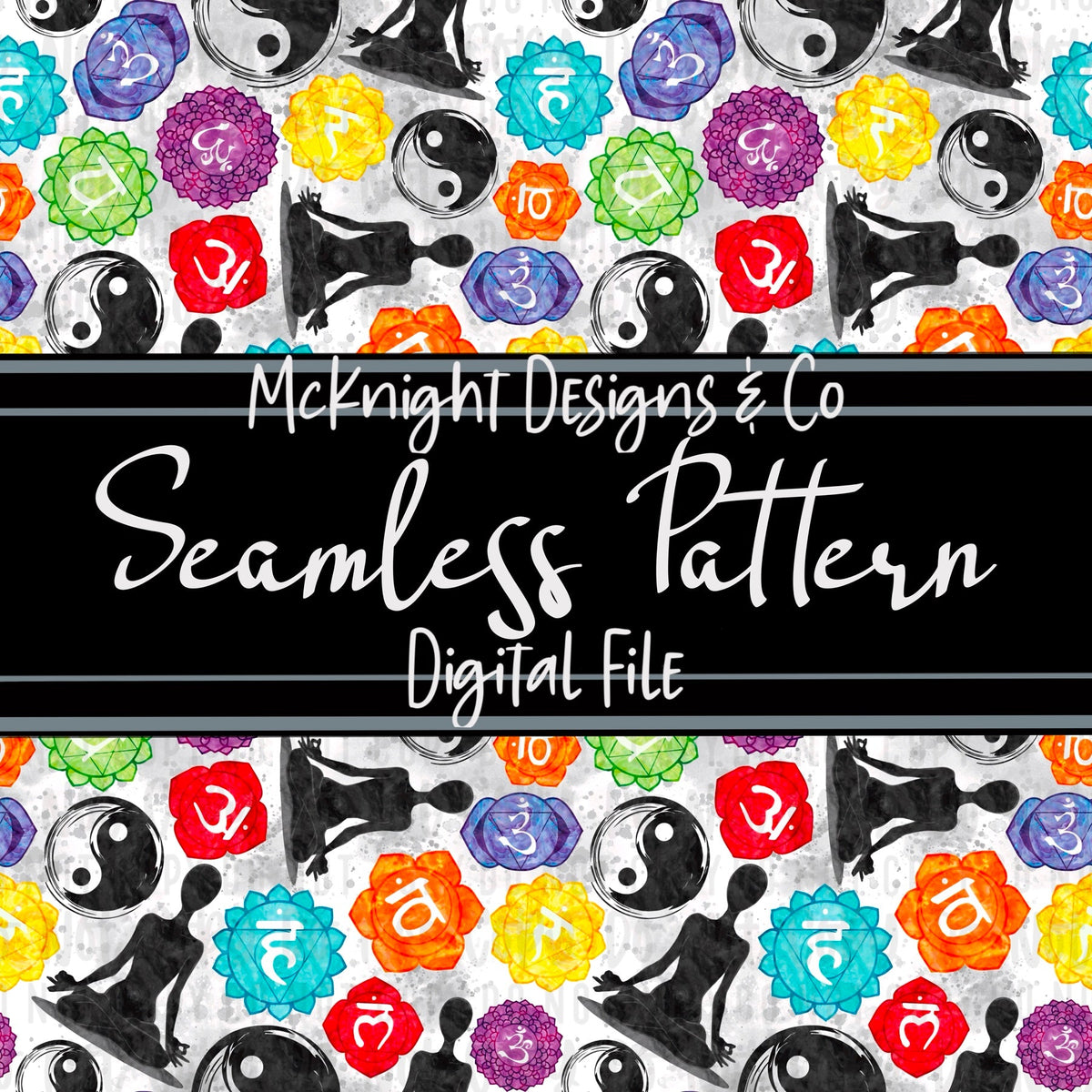 Seamless Pattern Digital Design - Find Your Balance - McKnight Designs & Co