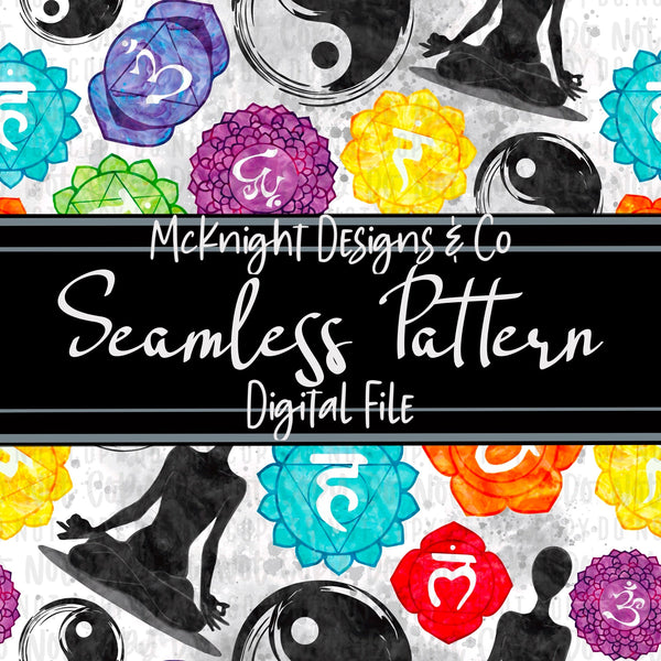 Seamless Pattern Digital Design - Find Your Balance - McKnight Designs & Co