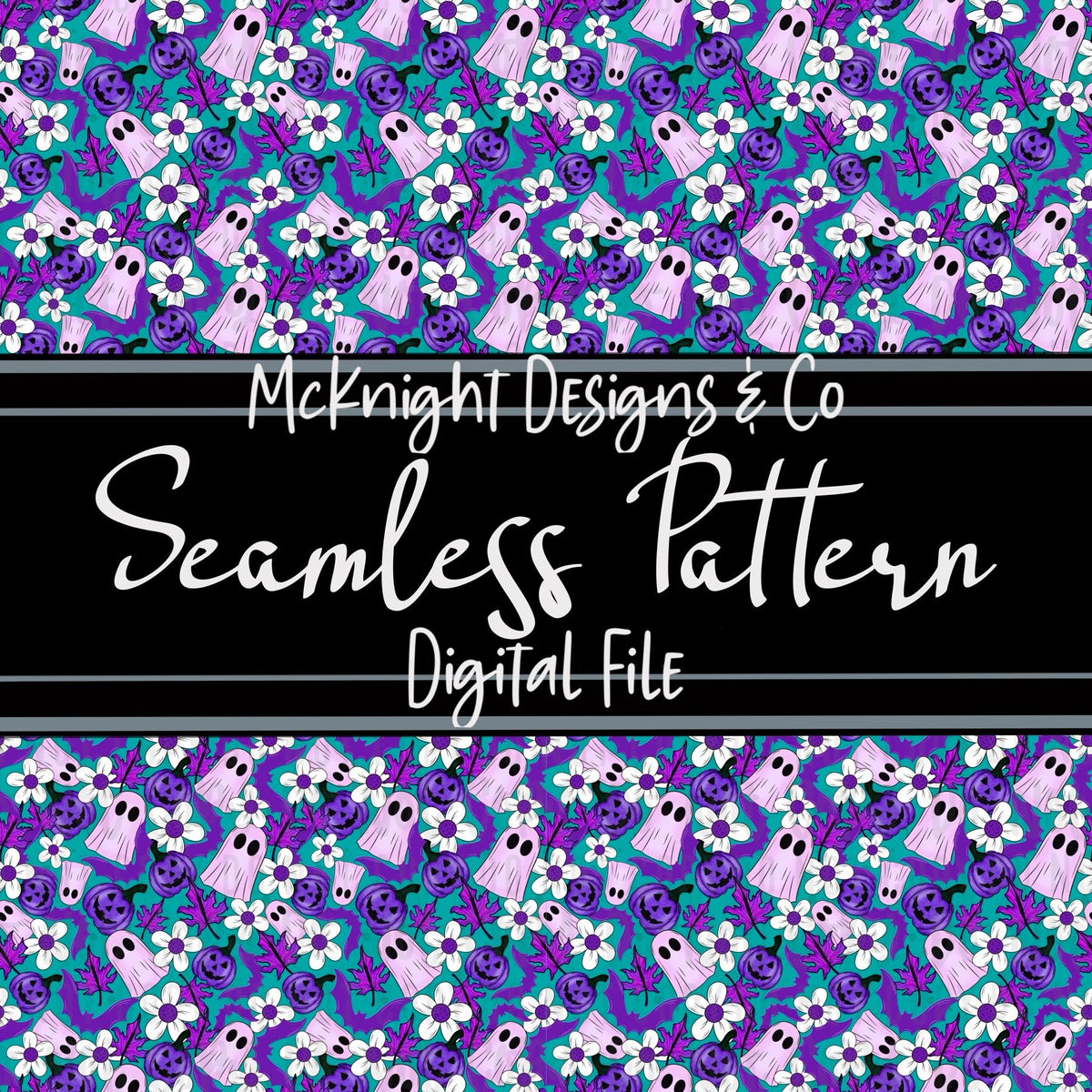 Seamless Pattern Digital Design - Girly Fall Fun - McKnight Designs & Co