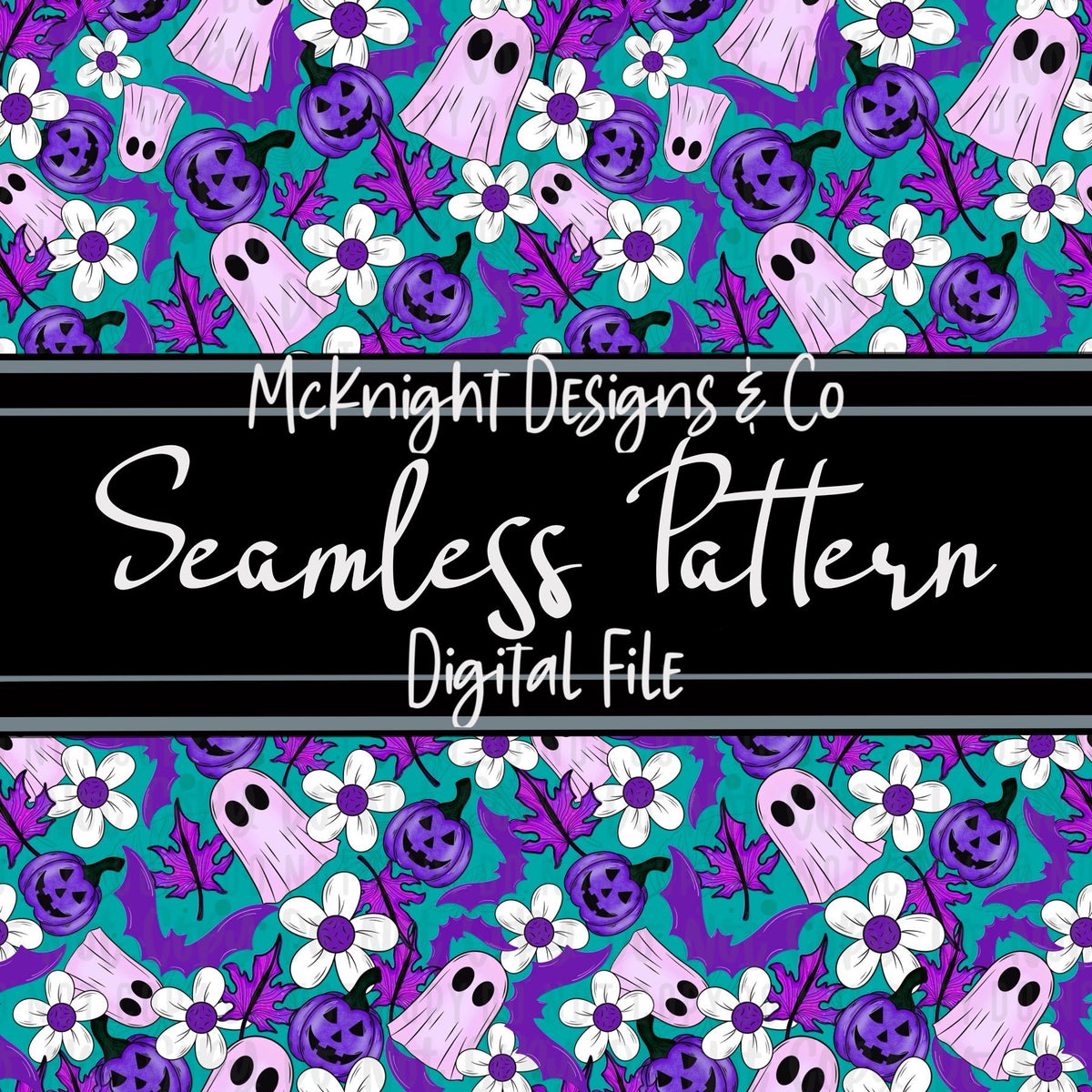 Seamless Pattern Digital Design - Girly Fall Fun - McKnight Designs & Co