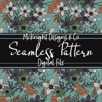 Seamless Pattern Digital Design - Moody Meadows - McKnight Designs & Co