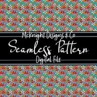 Seamless Pattern Digital Design - Simple Flowers - McKnight Designs & Co