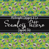 Seamless Pattern Digital Design - Skull, Sachet & Potion - McKnight Designs & Co