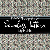 Seamless Pattern Digital Design - Spell books & Crystals - McKnight Designs & Co