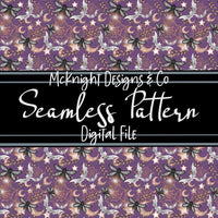 Seamless Pattern Digital Design - Spooky Fireflies - McKnight Designs & Co