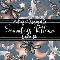 Seamless Pattern Digital Design - Spooky Fireflies - McKnight Designs & Co