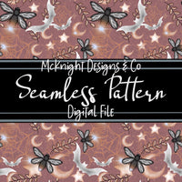 Seamless Pattern Digital Design - Spooky Fireflies - McKnight Designs & Co