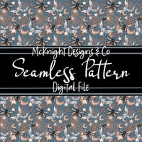 Seamless Pattern Digital Design - Spooky Fireflies - McKnight Designs & Co