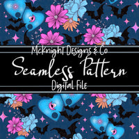 Seamless Pattern Digital Design - Spooky Planchettes - McKnight Designs & Co