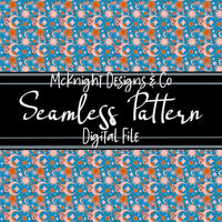 Seamless Pattern Digital Design - Sun Moon & Stars - McKnight Designs & Co