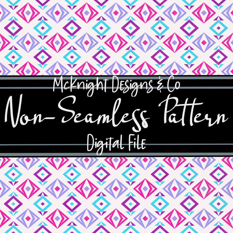 Simple Non - Seamless Print (Coordinating Pattern) Diamonds - McKnight Designs & Co