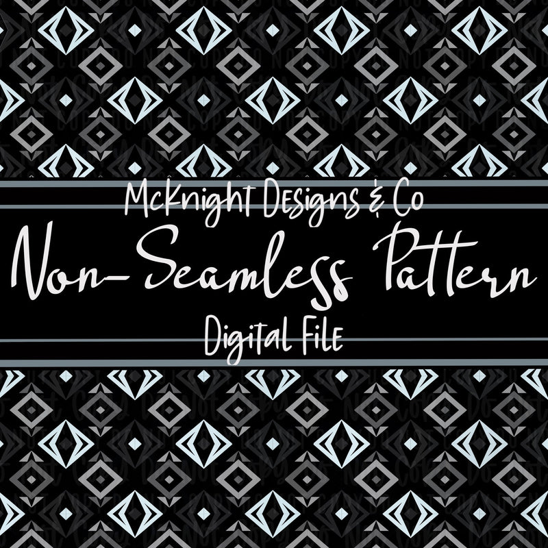 Simple Non - Seamless Print (Coordinating Pattern) Diamonds - McKnight Designs & Co