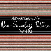 Simple Non - Seamless Print (Coordinating Pattern) Distressed Stripes - McKnight Designs & Co