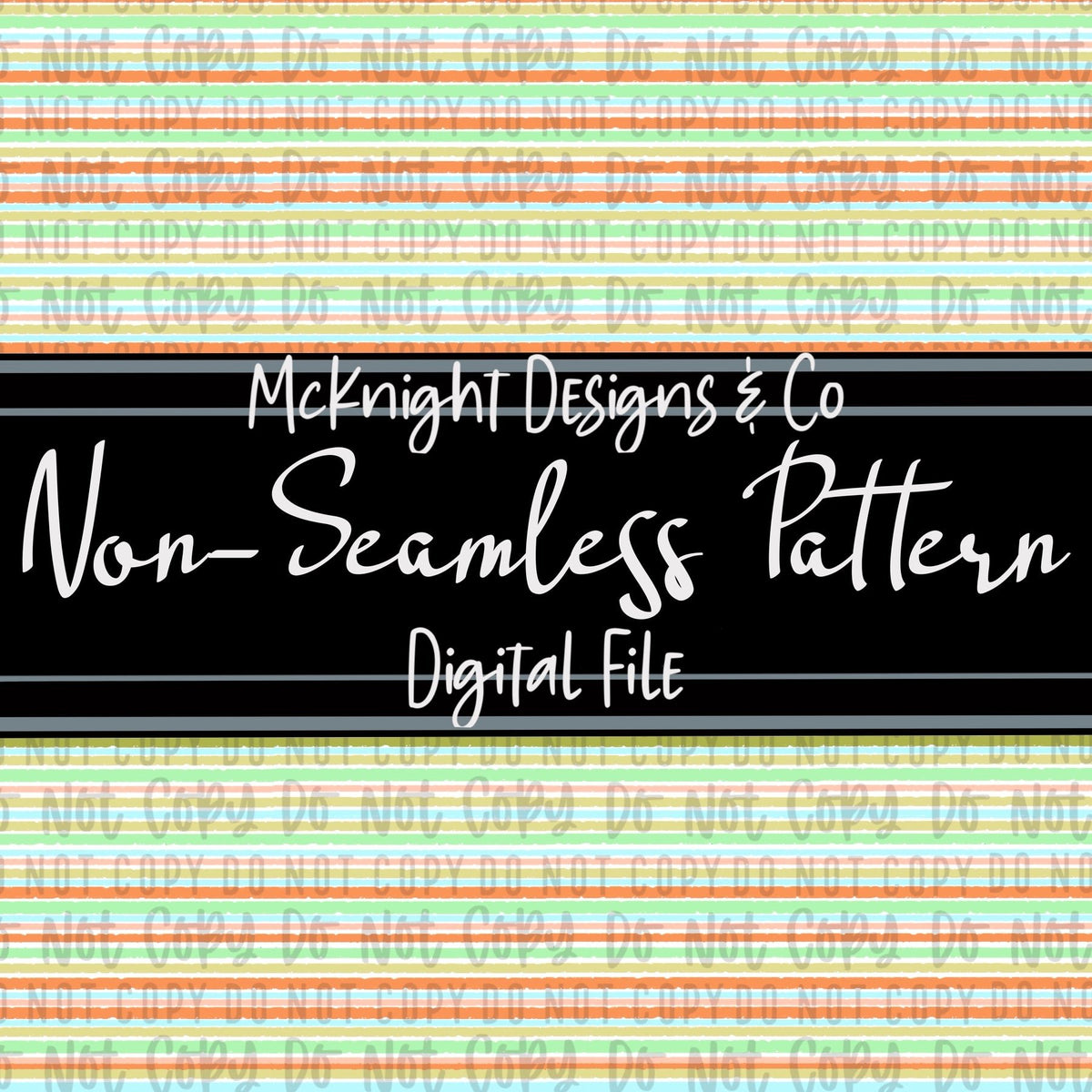 Simple Non - Seamless Print (Coordinating Pattern) Distressed Stripes - McKnight Designs & Co