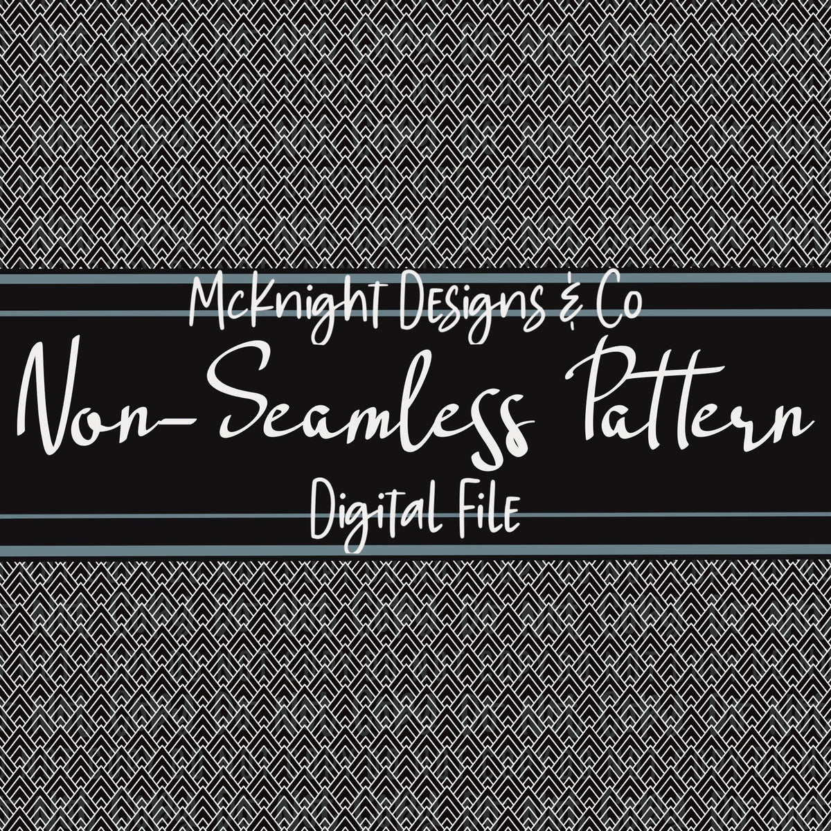 Simple Non - Seamless Print (Coordinating Pattern) Herringbone - McKnight Designs & Co