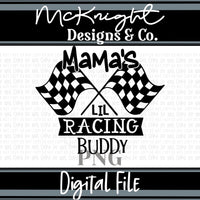 Single Color Digital Design - Sports - Daddy’s Racing Buddy - McKnight Designs & Co