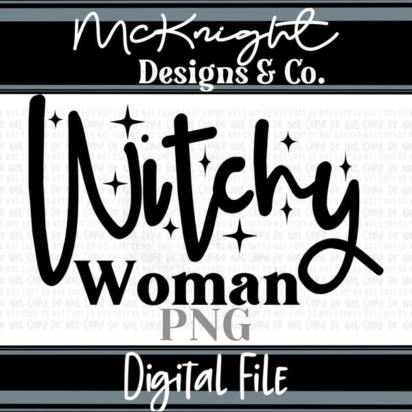 Single Color Digital Design - Witchy Woman - McKnight Designs & Co