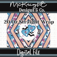 Tumbler Wrap Digital Design - 20 oz - Spooky Planchettes - McKnight Designs & Co